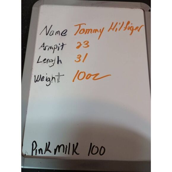 Tommy Hilfiger Shirt Men's 16.5 Black White Check Button‎ Front Long Sleeve - Picture 8 of 8